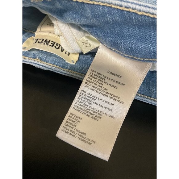 L'AGENCE Jeans High Rise Margot Skinny in Overland Wash size 27 - Picture 5 of 12